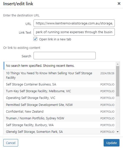 Adding External Links