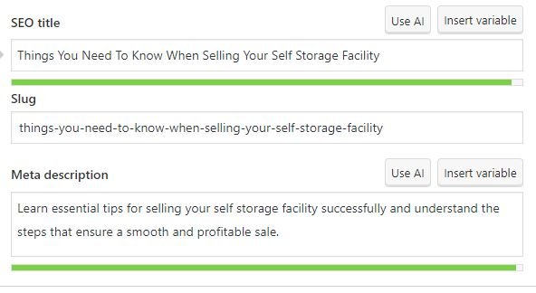Adding Meta Title & Meta Description Four Property