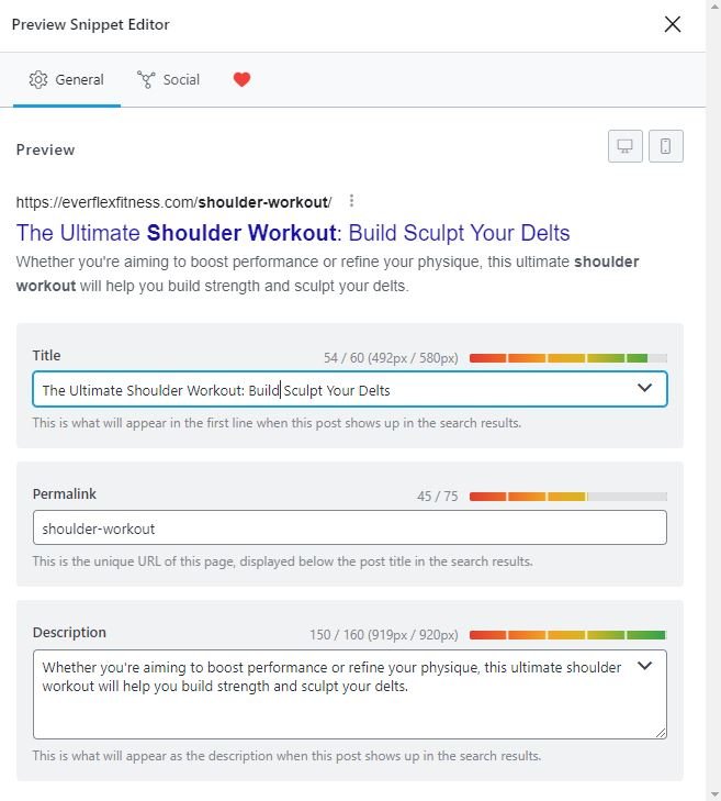 Everflex Fitness Portfolio Meta Desc