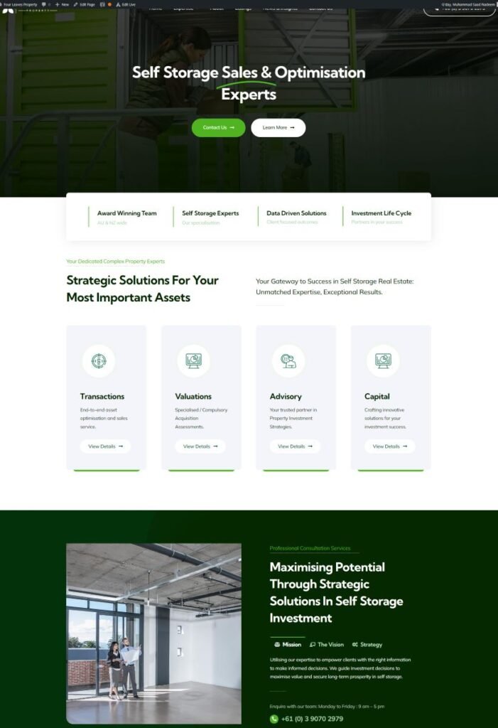 Four Leaves Property Homepage