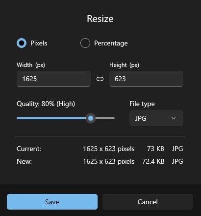 Resizing Images