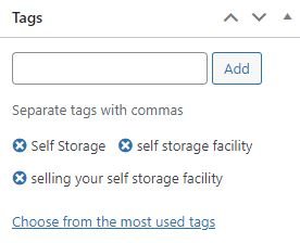 Setting Tags