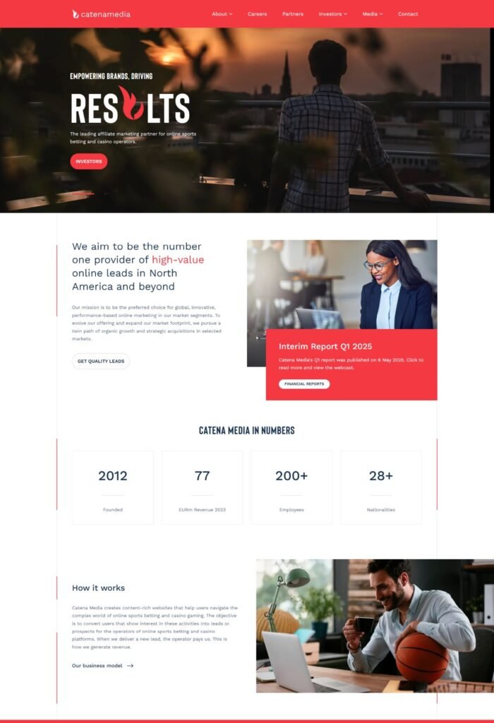 Catena Media Homepage